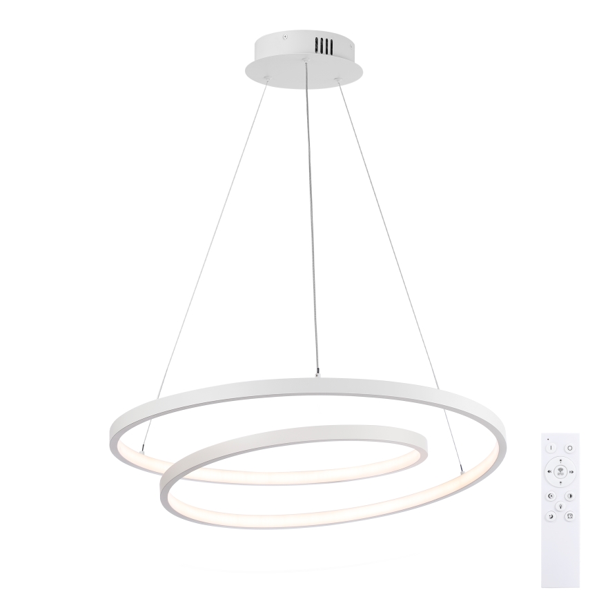 Brilagi - Dimbare LED-hanglamp met kabel TWISTER LED/48W/230V 3000-6000K Ø 50 cm wit + afstandsbediening
