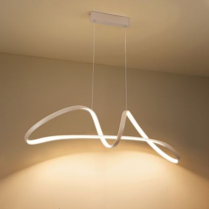Brilagi - LED-dimbare hanglamp aan kabel TWISTER LED/60W/230V 3000-6000K beige + afstandsbediening
