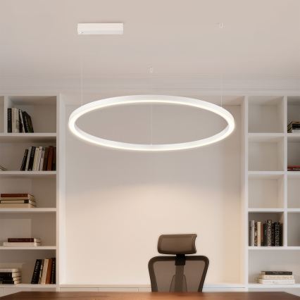 Brilagi - Dimbare LED-hanglamp aan kabel PORTOFINO LED/60W/230V 3000-6000K Ø 80 cm wit + afstandsbediening