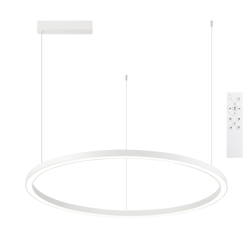 Brilagi - Dimbare LED-hanglamp aan kabel PORTOFINO LED/60W/230V 3000-6000K Ø 80 cm wit + afstandsbediening