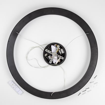 Brilagi - LED-dimbare hanglamp aan kabel FALCON II LED/108W/230V 3000-6500K Ø 80 cm zwart + afstandsbediening