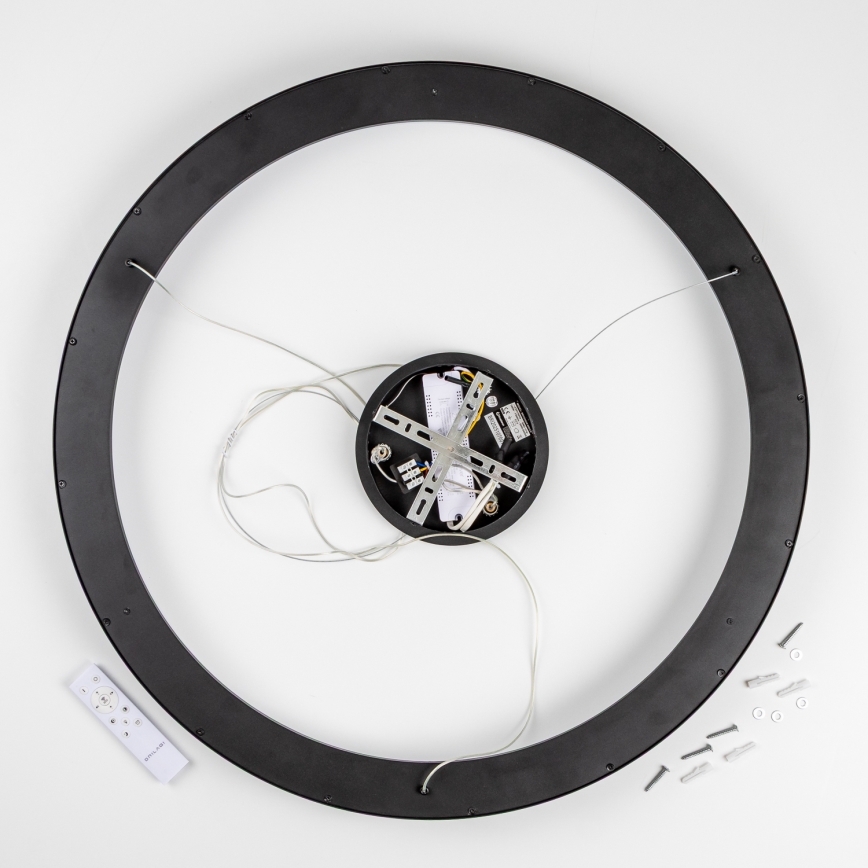 Brilagi - LED-dimbare hanglamp aan kabel FALCON II LED/108W/230V 3000-6500K Ø 80 cm zwart + afstandsbediening