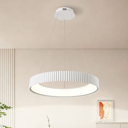 BRILAGI - Dimbare hanglamp aan kabel FALCON MODERN LED/54W/230V 3000-6000K Ø 60 cm wit + afstandsbediening