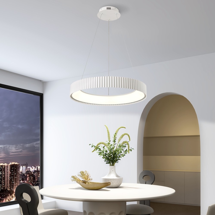 BRILAGI - Dimbare hanglamp aan kabel FALCON MODERN LED/54W/230V 3000-6000K Ø 60 cm wit + afstandsbediening