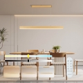 Brilagi - LED dimbare kroonluchter SLEEKLINE SMART LED/40W/230V Wi-Fi Tuya eiken decor + afstandsbediening