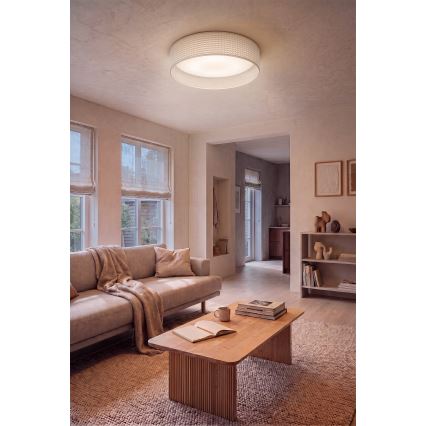 Brilagi - Dimbare LED-plafondlamp VELVET SMARTIX STARS LED/24W/230V 3000-6000K Ø 45 cm crème Wi-Fi Tuya Beacon + afstandsbediening