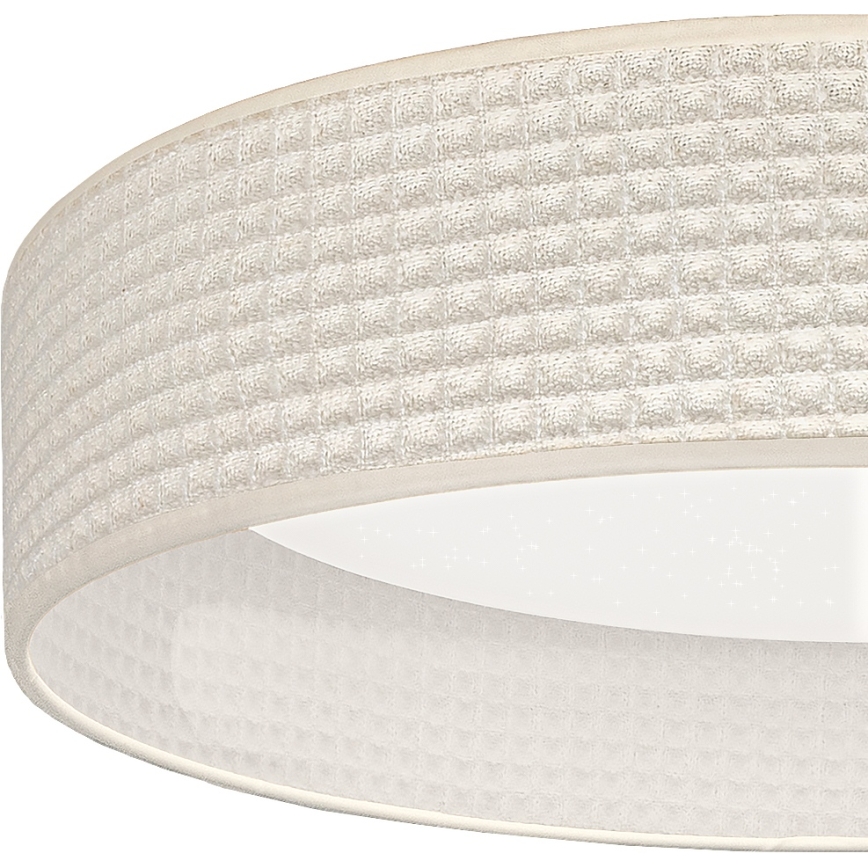 Brilagi - Dimbare LED-plafondlamp VELVET SMARTIX STARS LED/24W/230V 3000-6000K Ø 45 cm crème Wi-Fi Tuya Beacon + afstandsbediening