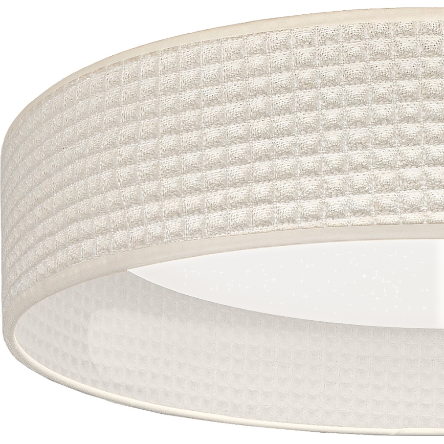 Brilagi - Dimbare LED-plafondlamp VELVET SMARTIX STARS LED/36W/230V 3000-6000K Ø 55 cm crème Wi-Fi Tuya Beacon + afstandsbediening