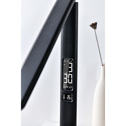 Brilagi - dimbare LED-tafellamp met draadloze QI-oplader en USB REGINA LED/8,5W/230V zwart