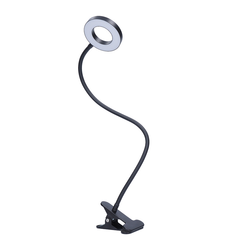 Brilagi -LED Dimbare lamp met klem ORBELA LED/8W/5V 3000/4000/5000K zwart