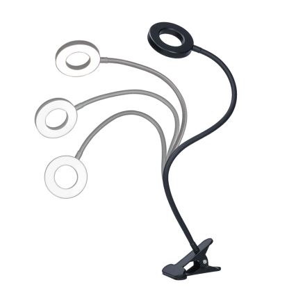 Brilagi -LED Dimbare lamp met klem ORBELA LED/8W/5V 3000/4000/5000K zwart