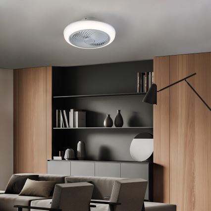 Brilagi - LED dimbare plafondlamp met ventilator LED/30W/230V 3000-6500K wit + afstandsbediening