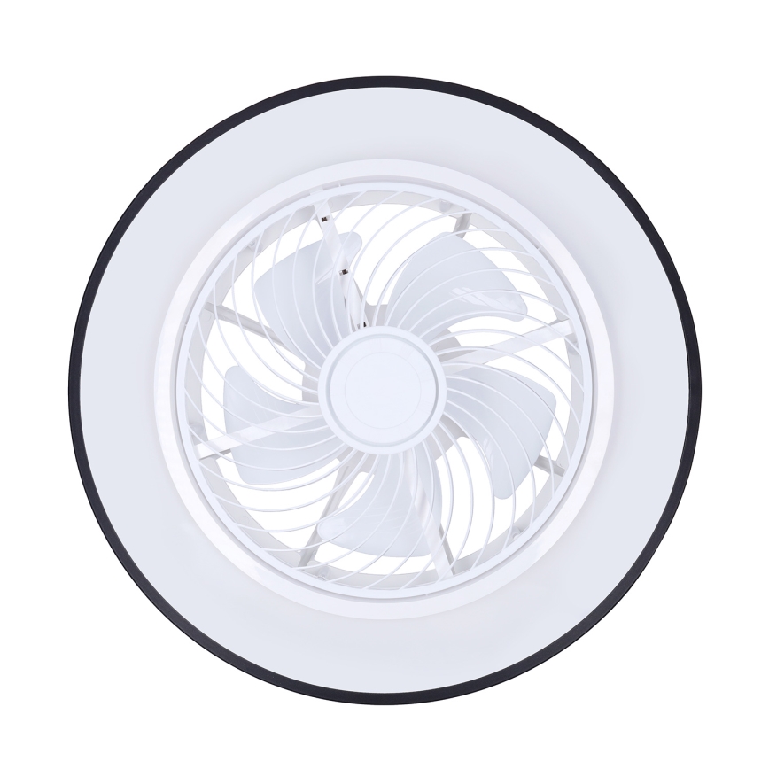 Brilagi - LED dimbare plafondlamp met ventilator LED/30W/230V 3000-6500K zwart + afstandsbediening