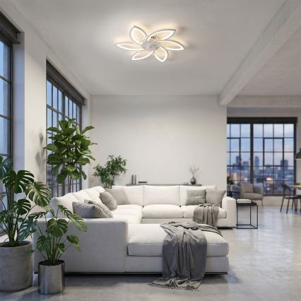 Brilagi - LED dimbare plafondlamp met ventilator LED/50W/230V 3000-6500K wit + afstandsbediening