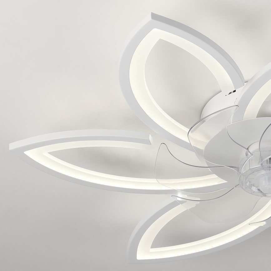 Brilagi - LED dimbare plafondlamp met ventilator LED/50W/230V 3000-6500K wit + afstandsbediening