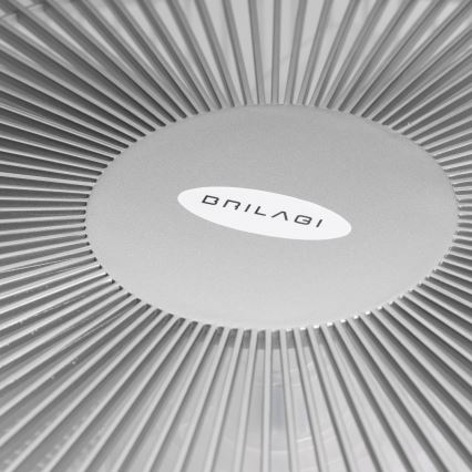 Brilagi - LED dimbare plafondventilator AURA LED/38W/230V 3000-6000K zilver + afstandsbediening