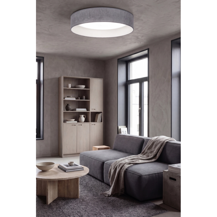 Brilagi - Dimbare LED-plafondlamp VELVET SMARTIX STARS LED/24W/230V 3000-6000K Ø 45 cm grijs Wi-Fi Tuya Beacon + afstandsbediening