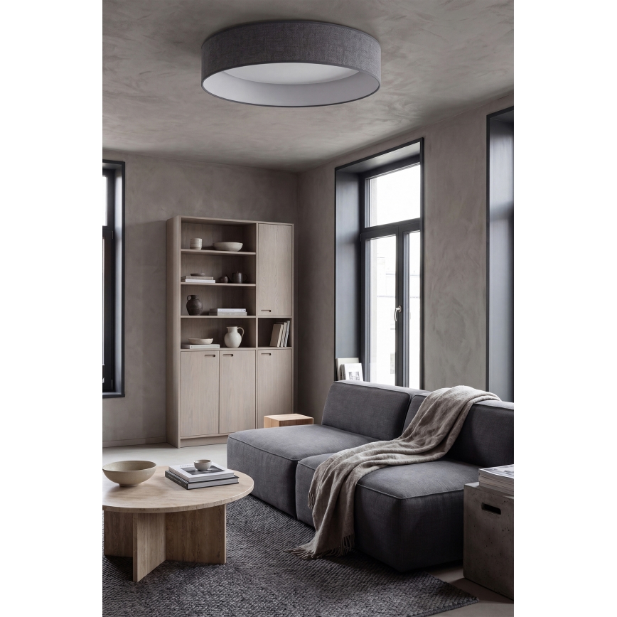 Brilagi - Dimbare LED-plafondlamp VELVET SMARTIX STARS LED/24W/230V 3000-6000K Ø 45 cm grijs Wi-Fi Tuya Beacon + afstandsbediening