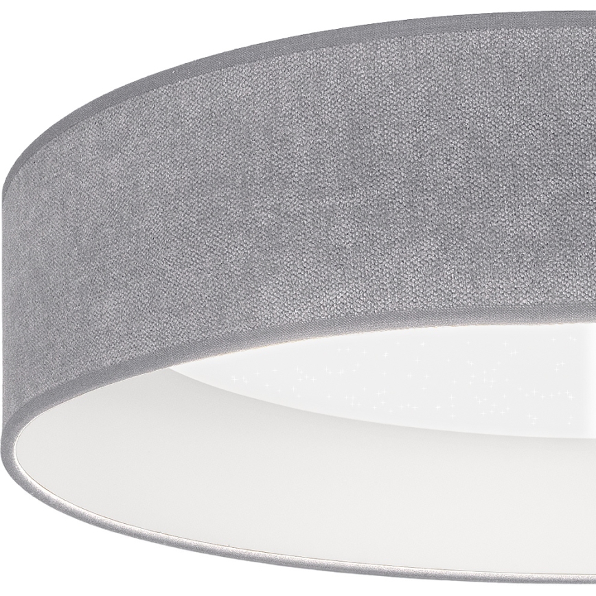 Brilagi - Dimbare LED-plafondlamp VELVET SMARTIX STARS LED/24W/230V 3000-6000K Ø 45 cm grijs Wi-Fi Tuya Beacon + afstandsbediening