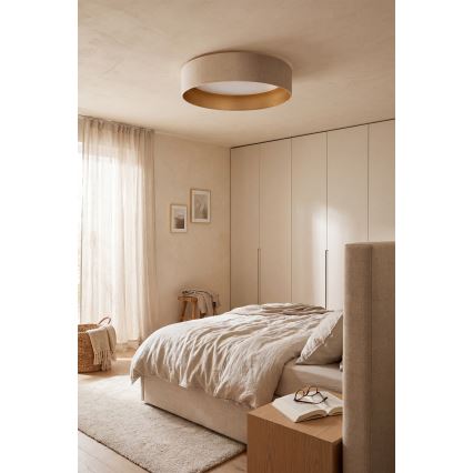 Brilagi - Dimbare LED-plafondlamp VELVET SMART VARI LED/24W/230V 3000–6500K Ø 45 cm crème/goud + afstandsbediening