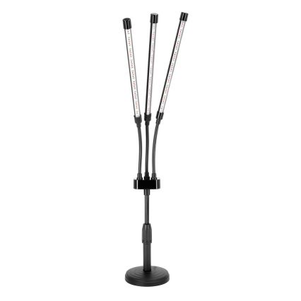 Brilagi - LED Dimbaar flexibel tafellamp voor het kweken van planten VITABLOOM 3xLED/10W/230V zwart