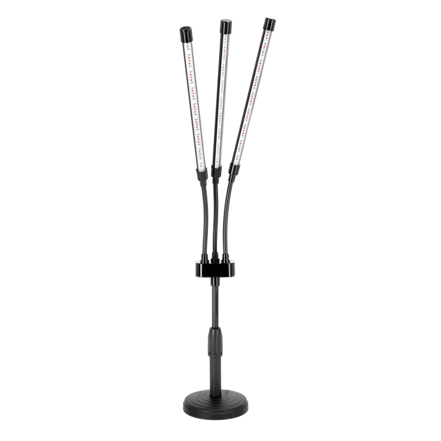 Brilagi - LED Dimbaar flexibel tafellamp voor het kweken van planten VITABLOOM 3xLED/10W/230V zwart