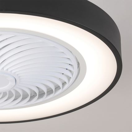 Brilagi - Dimbare LED-plafondventilator LED/30W/230V 3000-6500K Ø 50 cm zwart + afstandsbediening