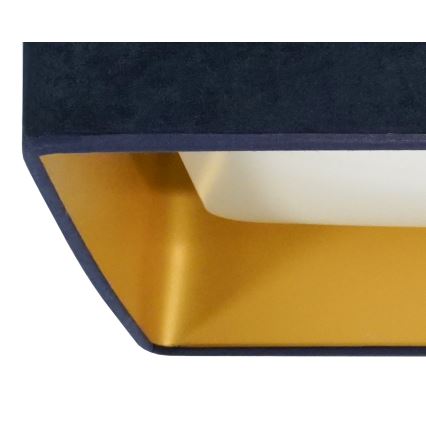 Brilagi - Dimbare LED-plafondlamp VELVET SQUARE SMART LED/36W/230V 60x60 cm 2700-6500K Wi-Fi Tuya + afstandsbediening donkerblauw