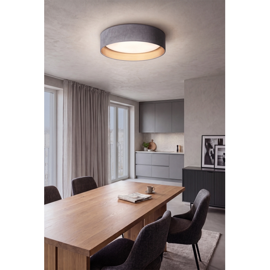Brilagi - Dimbare LED-plafondlamp VELVET SMARTIX STARS LED/36W/230V 3000-6000K Ø 55 cm grijs/goud Wi-Fi Tuya Beacon + afstandsbediening