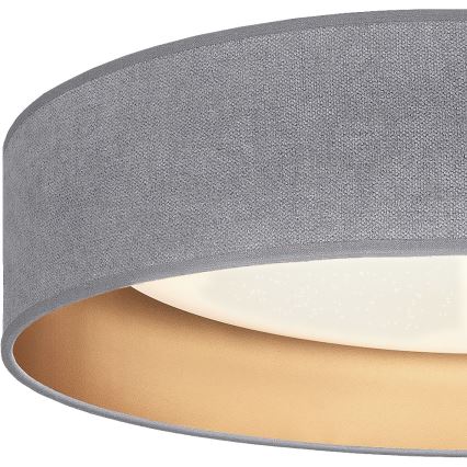 Brilagi - Dimbare LED-plafondlamp VELVET SMARTIX STARS LED/36W/230V 3000-6000K Ø 55 cm grijs/goud Wi-Fi Tuya Beacon + afstandsbediening