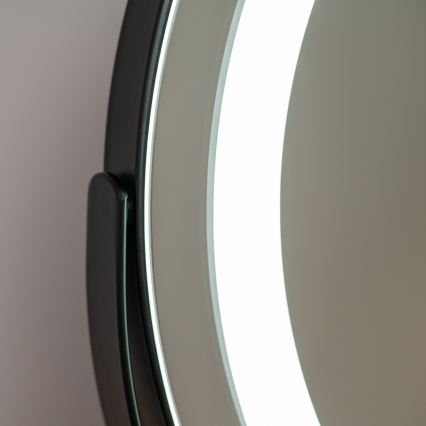 BRILAGI - LED-dimbare make-upspiegel CALIFORNIA LED/14W/230V 3000/4000/6500K 44x40 cm zwart