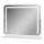 Brilagi - LED-dimbare make-upspiegel CALIFORNIA LED/22W/230V 3000/4000/6500K 58x43 cm wit