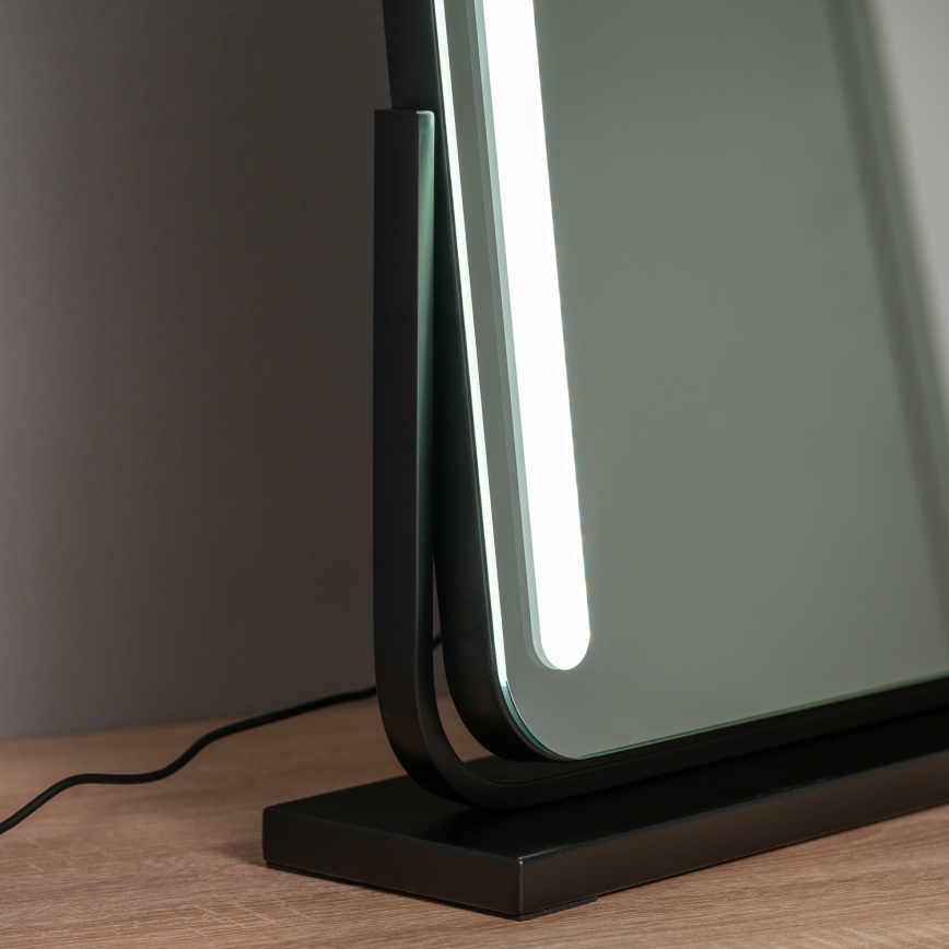 BRILAGI - LED-dimbare make-upspiegel CALIFORNIA LED/22W/230V 3000/4000/6500K 58x43 cm zwart