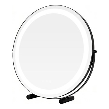 Brilagi - LED Dimbare make-upspiegel FLORIDA LED/17W/230V 3000/4000/6500K Ø 42 cm zwart