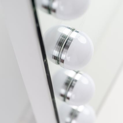 BRILAGI - LED dimbare make-upspiegel HOLLYWOOD LED/15W/230V CCT + 2x USB 55x77 cm wit