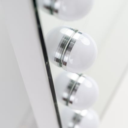 BRILAGI - Dimbare LED make-upspiegel HOLLYWOOD LED/15W/230V CCT + 2x USB 60x50 cm wit