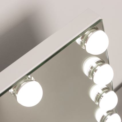 BRILAGI - LED dimbare make-upspiegel HOLLYWOOD LED/15W/230V CCT + USB wit