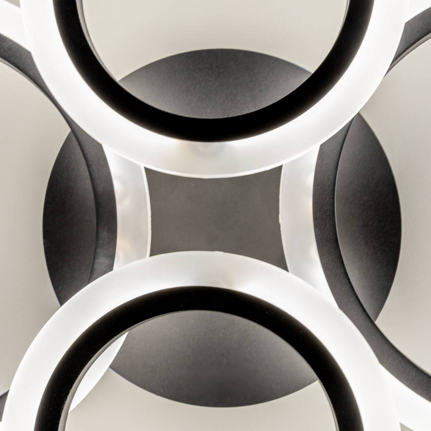 Brilagi - LED-dimbare plafonnière ORBITS LED/50W/230V 3000-6500K zwart + afstandsbediening