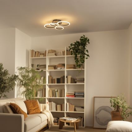 Brilagi - LED-dimbare plafonnière ORBITS LED/50W/230V 3000-6500K zwart + afstandsbediening