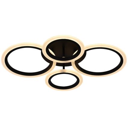 Brilagi - LED-dimbare plafonnière ORBITS LED/50W/230V 3000-6500K zwart + afstandsbediening