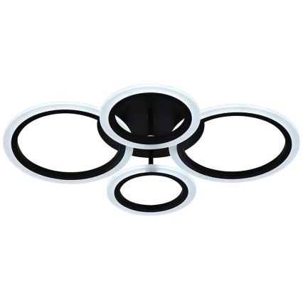 Brilagi - LED-dimbare plafonnière ORBITS LED/50W/230V 3000-6500K zwart + afstandsbediening