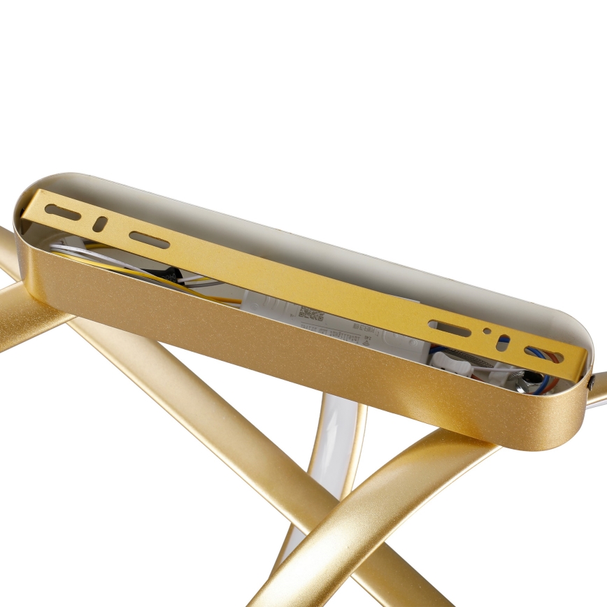 Brilagi - dimbare LED opbouwplafonnière TWISTER LED/60W/230V 3000-6000K goudkleurig + afstandsbediening