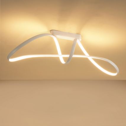 Brilagi - Dimbare LED-opbouwplafondlamp TWISTER LED/60W/230V 3000-6000K wit + afstandsbediening