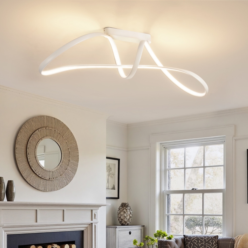 Brilagi - Dimbare LED-opbouwplafondlamp TWISTER LED/60W/230V 3000-6000K wit + afstandsbediening