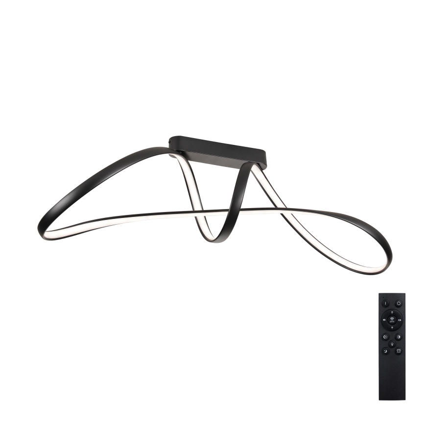 Brilagi - Dimbare LED-opbouwlamp TWISTER LED/60W/230V 3000-6000K zwart + afstandsbediening