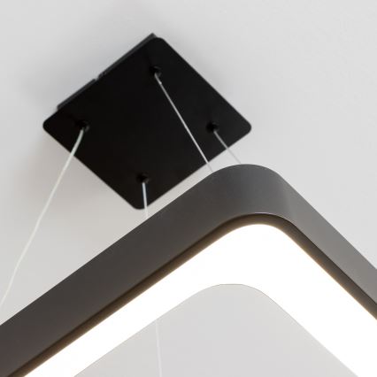 Brilagi - LED dimbare kabelhanglamp FALCON II LED/80W/230V 3000-6500K 40x40 cm zwart + afstandsbediening