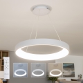 Brilagi - LED-dimbare pendellamp aan kabel FALCON II LED/99W/230V 3000-6500K Ø 60 cm wit, inclusief afstandsbediening