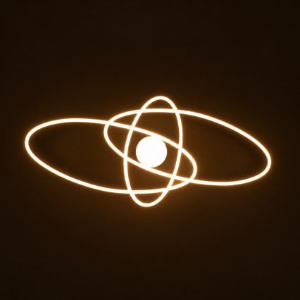 BRILAGI - Dimbare LED-plafondlamp APOLLO LED/58W/230V 3000-6500K 43,2x101,2 cm zwart + afstandsbediening