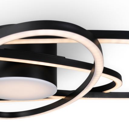 BRILAGI - Dimbare LED-plafondlamp APOLLO LED/58W/230V 3000-6500K 43,2x101,2 cm zwart + afstandsbediening