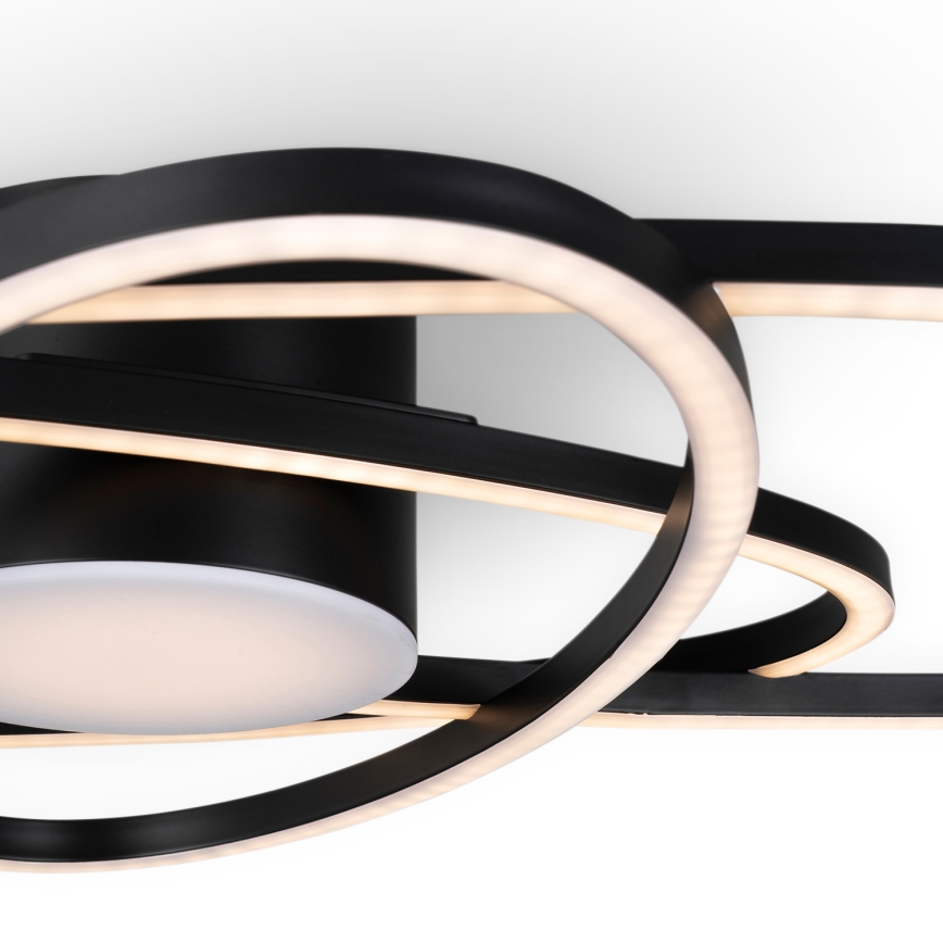 BRILAGI - Dimbare LED-plafondlamp APOLLO LED/58W/230V 3000-6500K 43,2x101,2 cm zwart + afstandsbediening